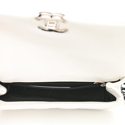 Chanel Caviar Quilted My Everything Small Flap White Black 5 of 10