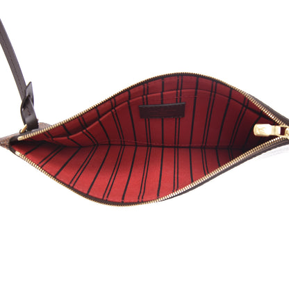 Louis Vuitton Damier Ebene Neverfull MM GM Pochette 5 of 9