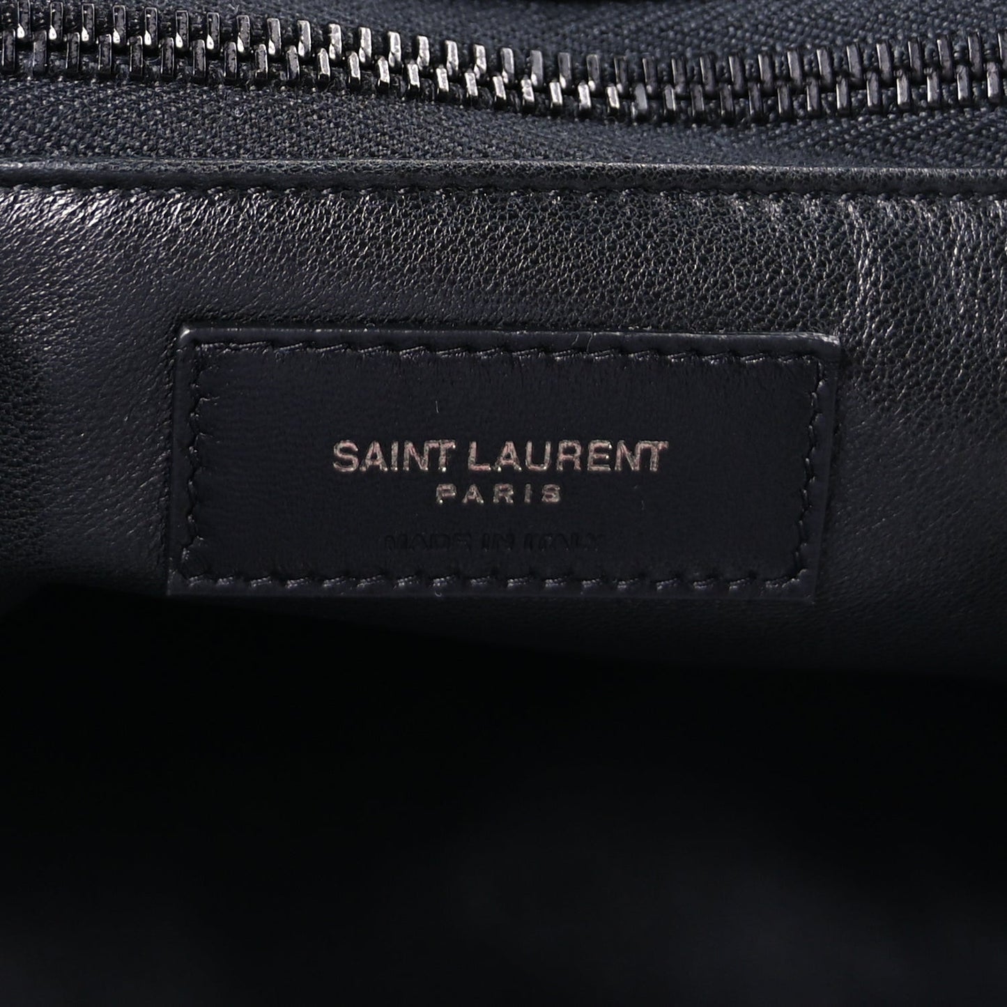 Lambskin Wide Puffer Tote  Black