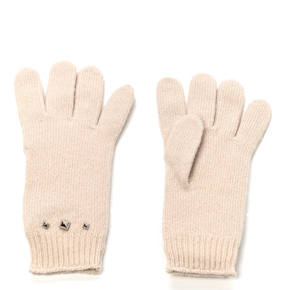Hermes Cashmere Darling Gloves M Beige 2 of 4