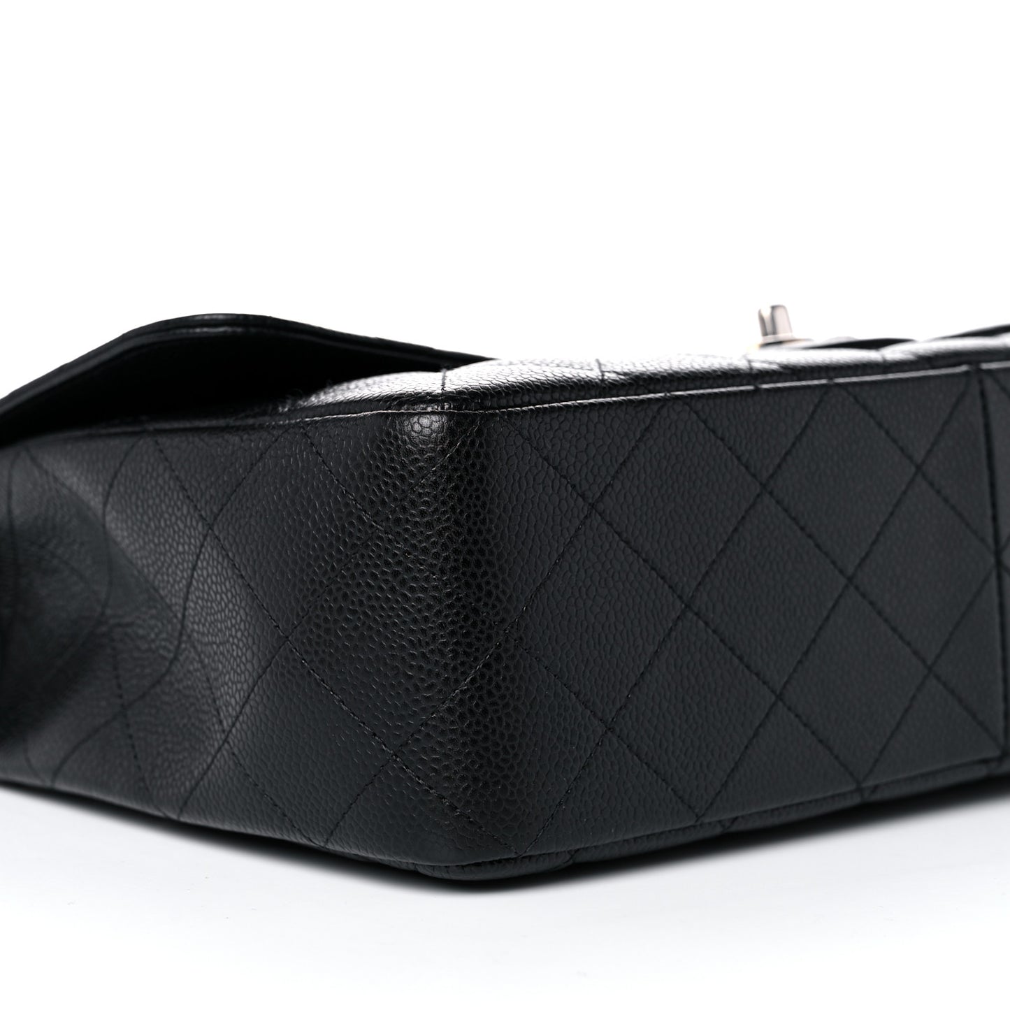 Caviar Quilted Jumbo Single Flap Black