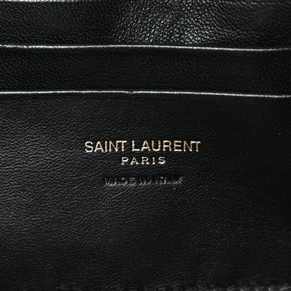Saint Laurent Canvas Calfskin Leopard Print Monogram Mini Lou Camera Bag Brown 5 of 9