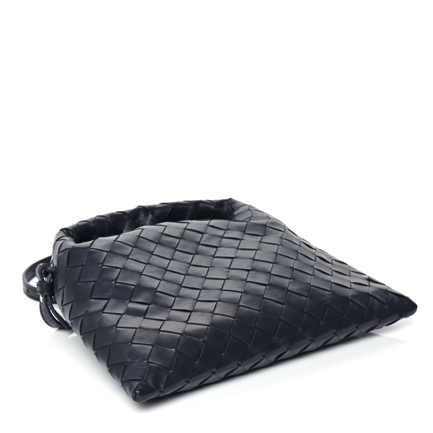 Calfskin Intrecciato Mini Hop Black