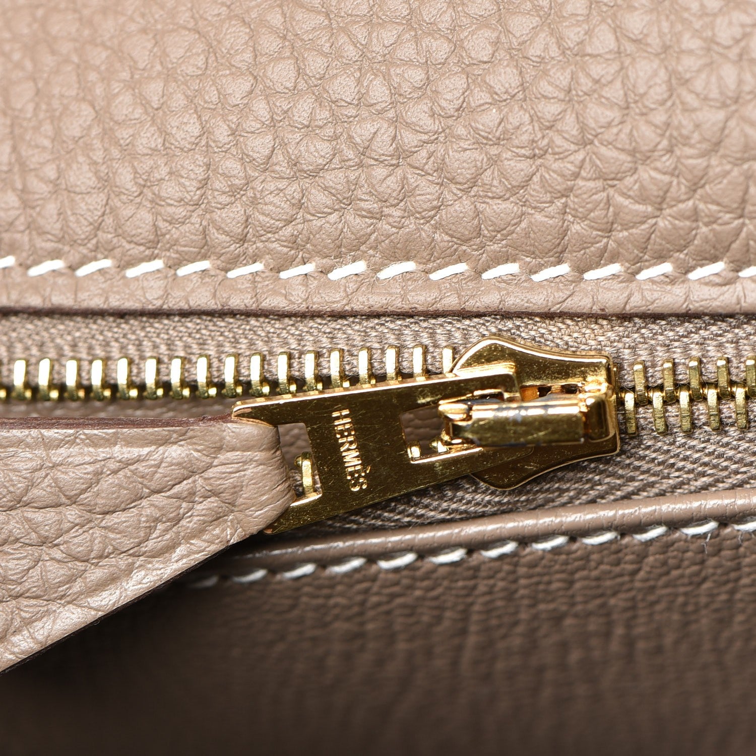 Hermes Togo Kelly Retourne 28 Etoupe 28 of 30