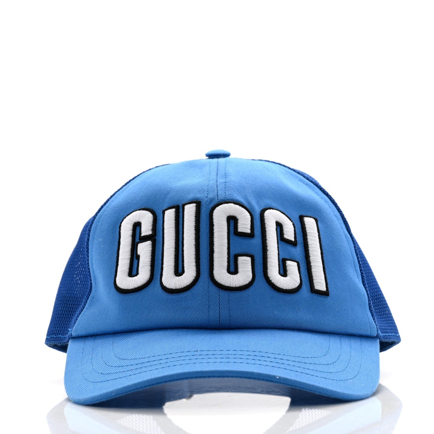 Cotton Logo Patch Baseball Hat L Blue