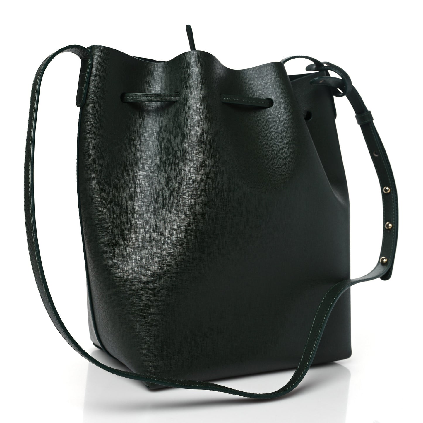 Saffiano Bucket Bag Moss
