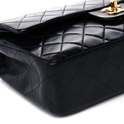 Chanel Lambskin Quilted Medium Double Flap Black 9 of 13