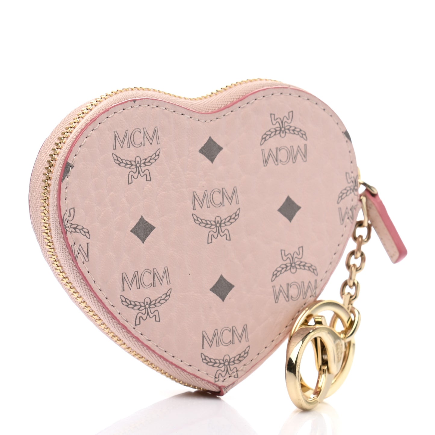Visetos Heart Key Pouch Pink