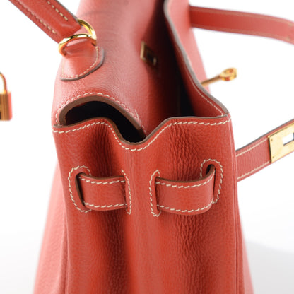 Hermes Togo Kelly Retourne 35 Sanguine 11 of 17