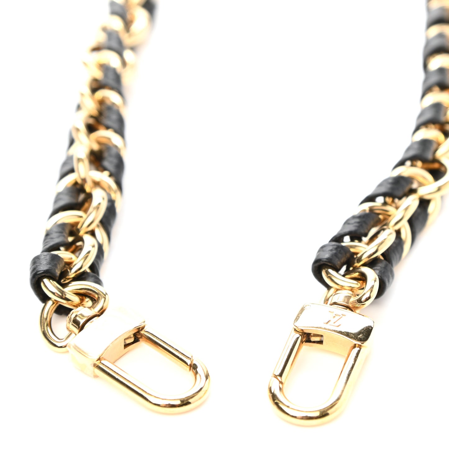 Calfskin Multi Pochette Chain Shoulder Strap Black Gold