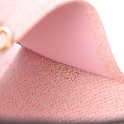 Louis Vuitton Damier Ebene Multicles 6 Key Holder Rose Ballerine 8 of 10