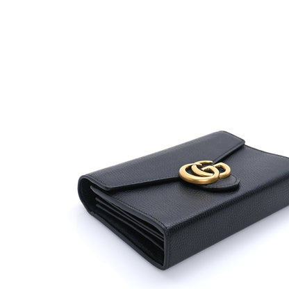 Gucci Calfskin GG Marmont Chain Wallet  Black 7 of 7