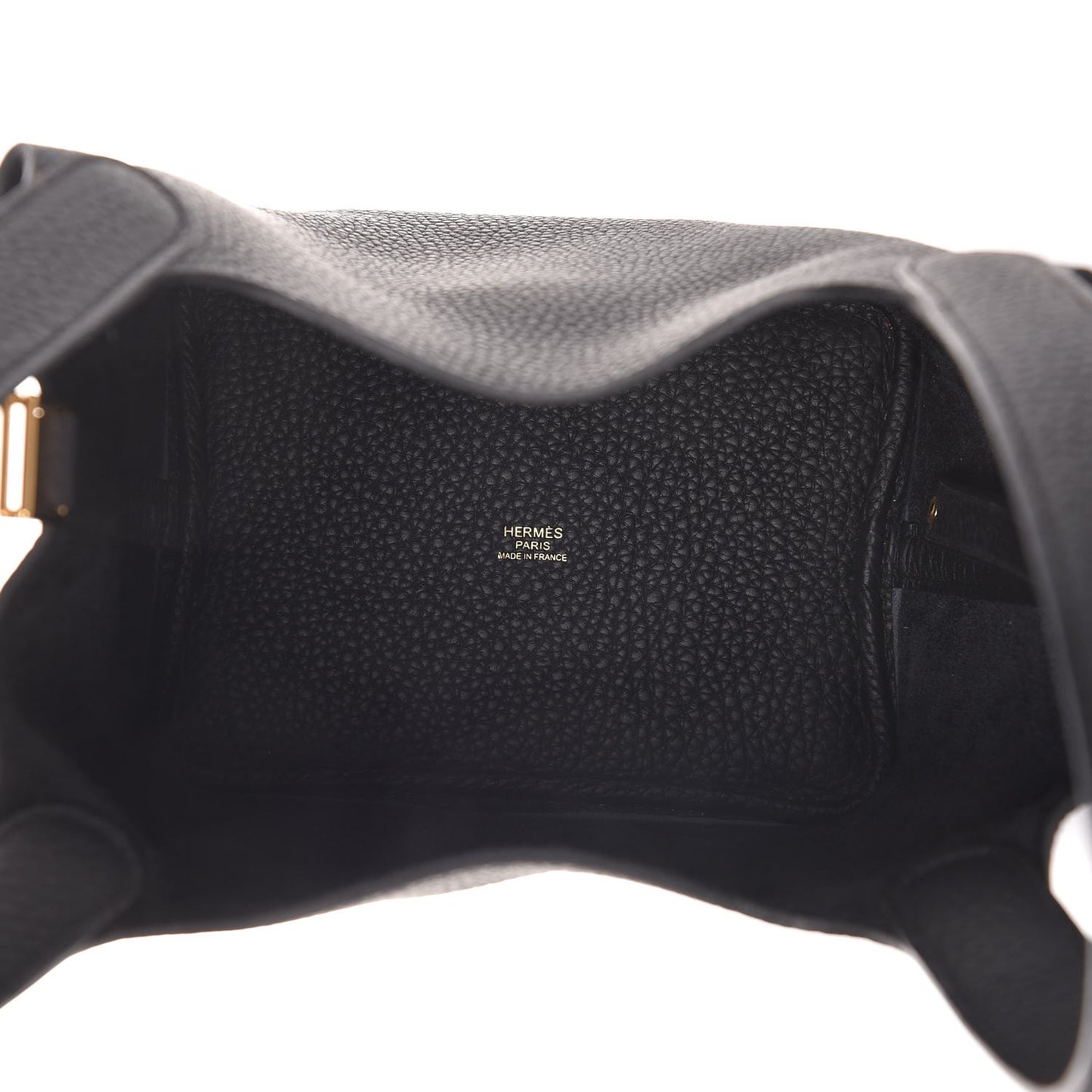 Taurillon Clemence Picotin Lock 18 PM Black