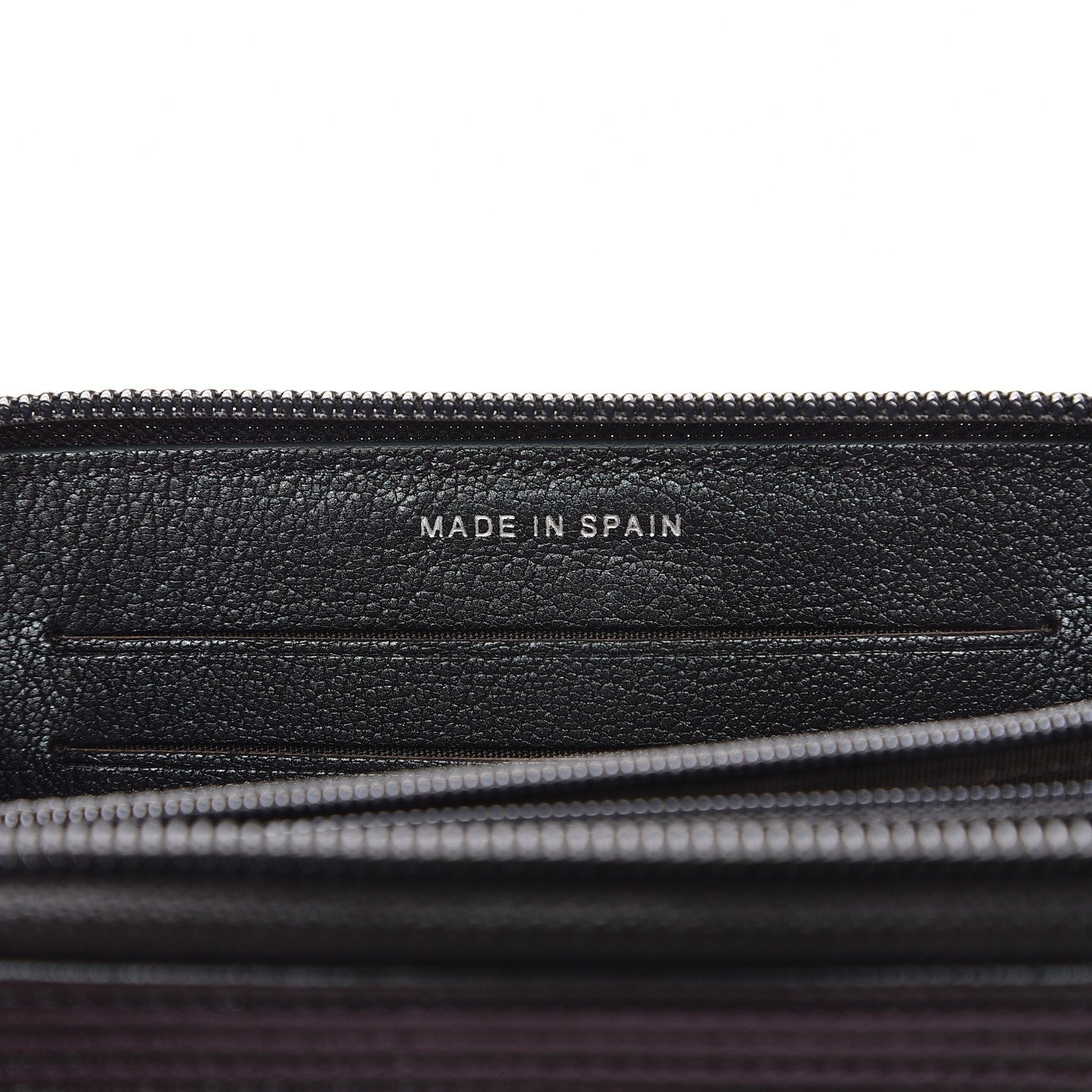 Chanel Iridescent Goatskin Quilted Small Boy Zip Around Wallet Purple 7 of 9