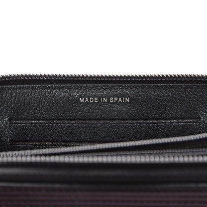 Chanel Iridescent Goatskin Quilted Small Boy Zip Around Wallet Purple 7 of 9