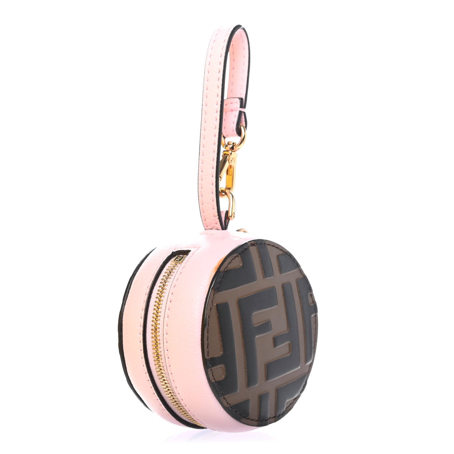Calfskin FF 1974 Embossed Help Bag Charm Maya Black Peonia