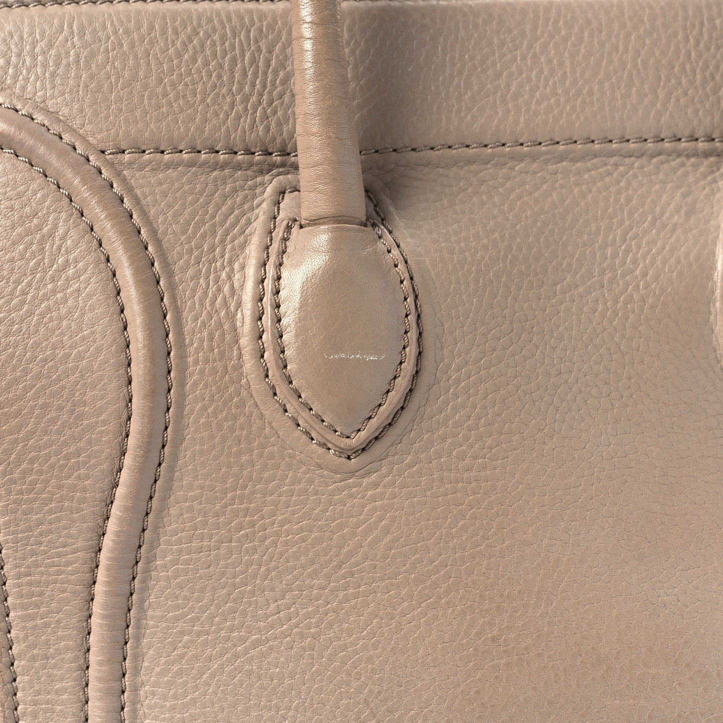 Supple Calfskin Medium Phantom Luggage Beige