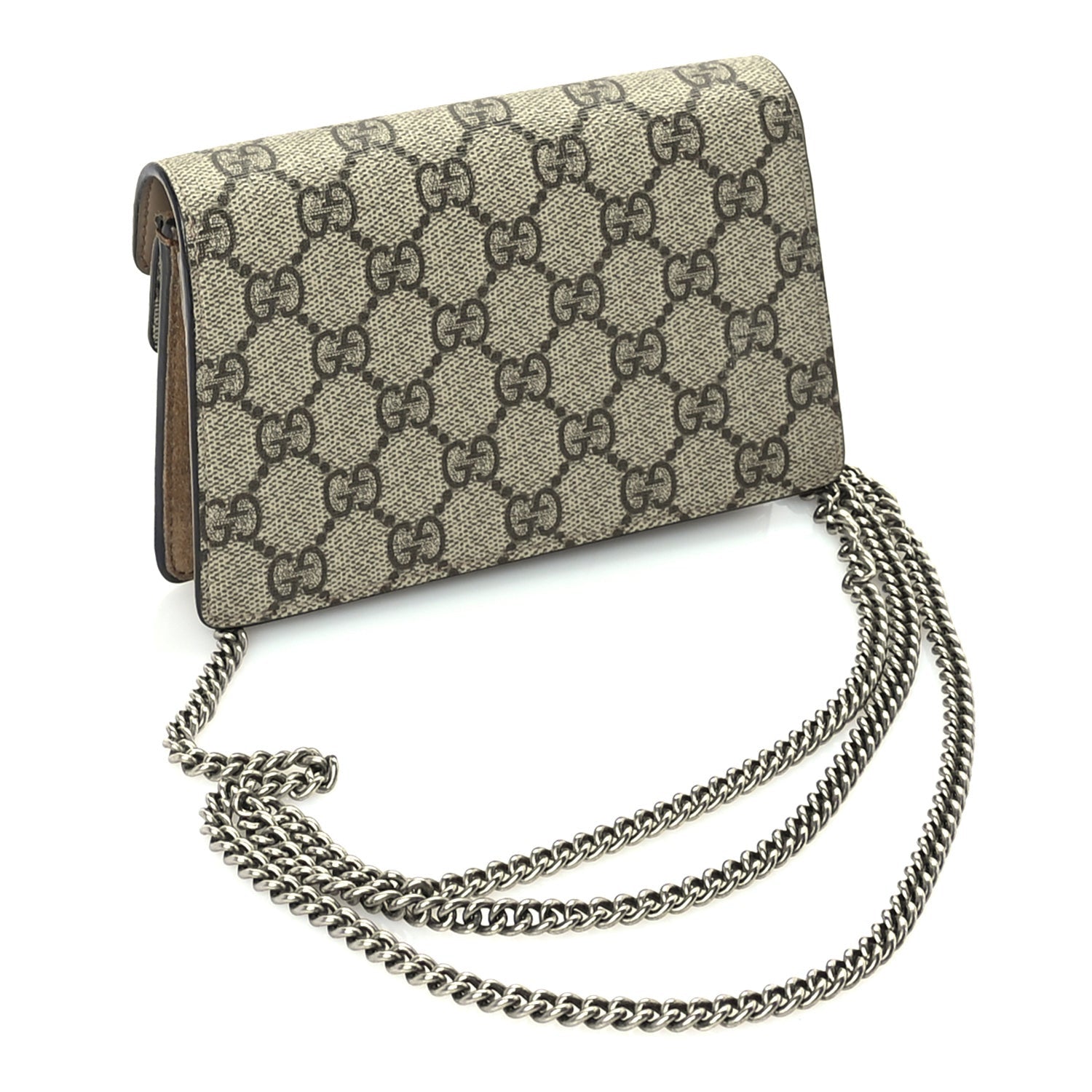 Gucci GG Supreme Monogram Super Mini Dionysus Shoulder Bag Taupe 2 of 8