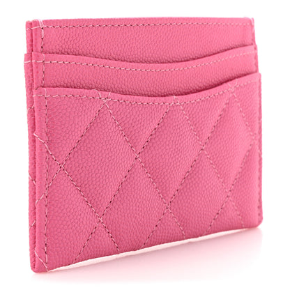 Chanel Caviar Quilted Card Holder Fuchsia 3 of 11