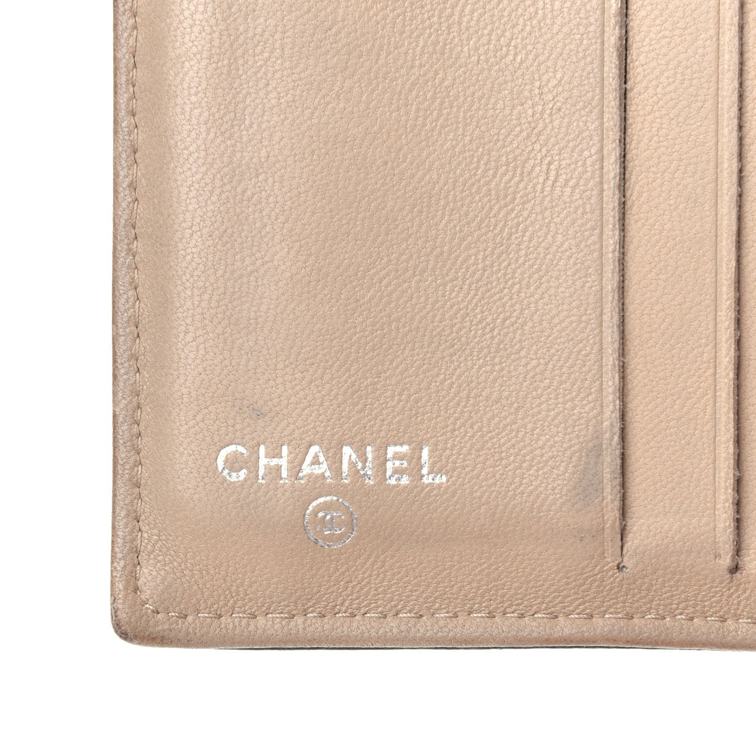 Chanel Lambskin CC Card Holder Wallet Black Gold 6 of 8