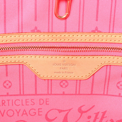 Louis Vuitton Monogram Roses Neverfull MM 6 of 7
