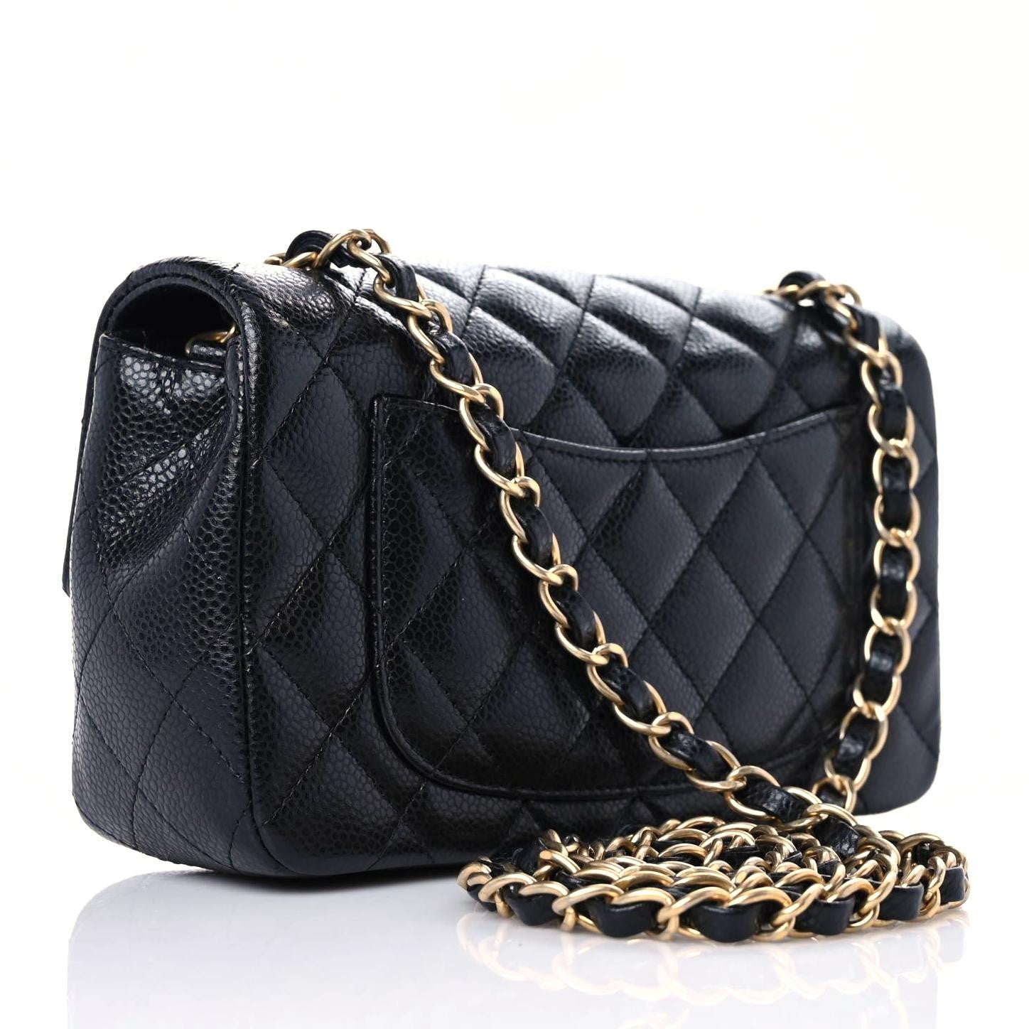 Chanel Caviar Quilted Mini Rectangular Flap Black 3 of 11