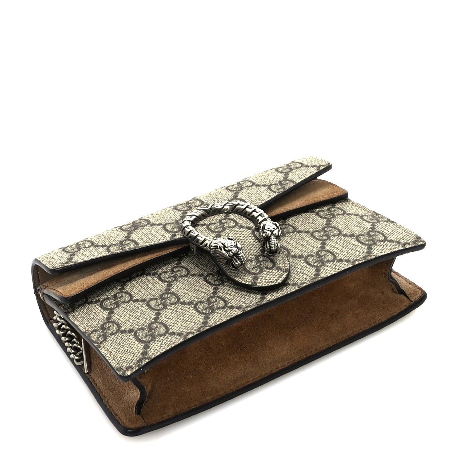 Gucci GG Supreme Monogram Super Mini Dionysus Shoulder Bag  Taupe 3 of 8