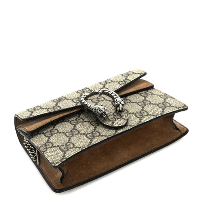 Gucci GG Supreme Monogram Super Mini Dionysus Shoulder Bag  Taupe 3 of 8