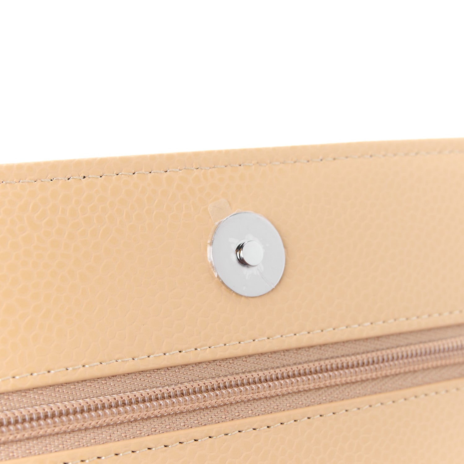 Chanel Caviar Quilted Wallet on Chain WOC Beige 13 of 14