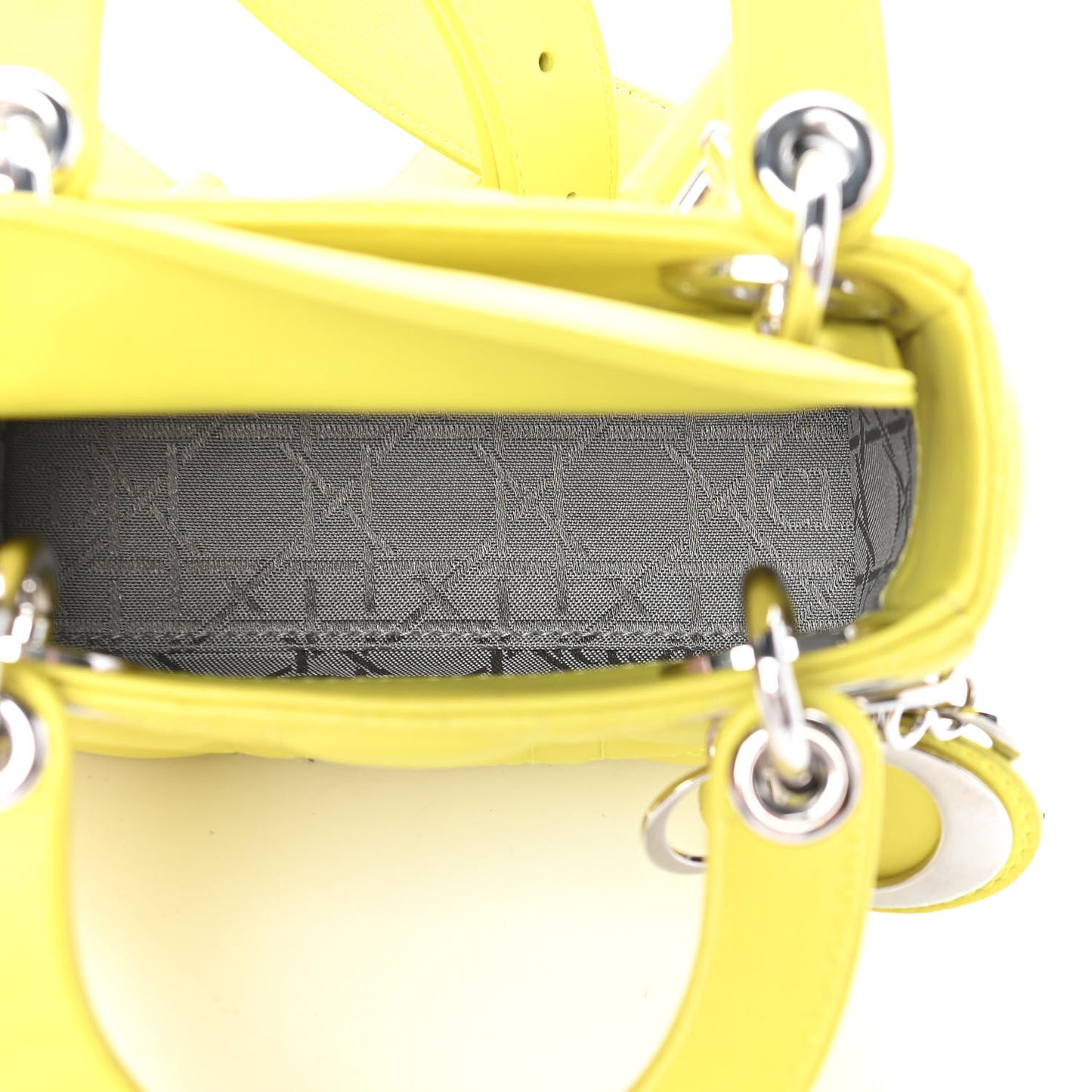 Lambskin Cannage Nano Lady Dior Acid