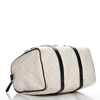 Gucci GG Plus Monogram Embellished Medium Joy Boston White Black 4 of 13