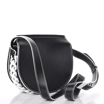 Givenchy Calfskin Mini Infinity Saddle Bag Black White 3 of 7