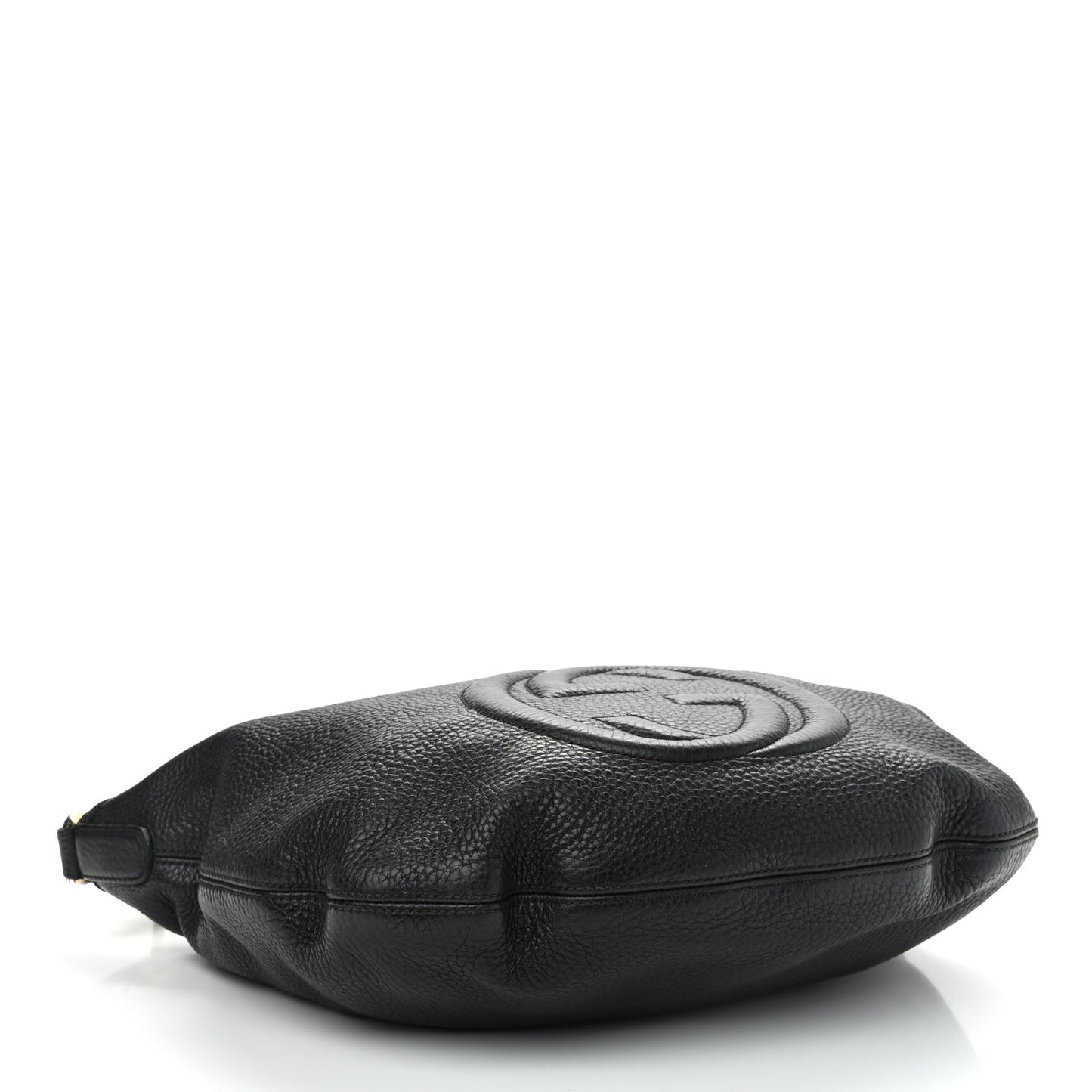 Pebbled Calfskin Medium Soho Hobo Black