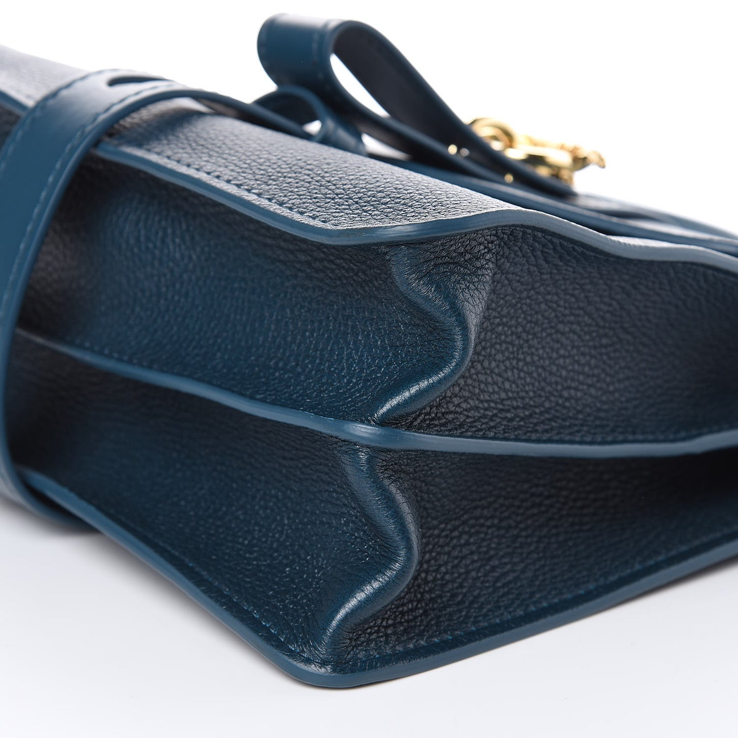 Grained Calfskin Medium Aby Day Shoulder Bag Navy Ink