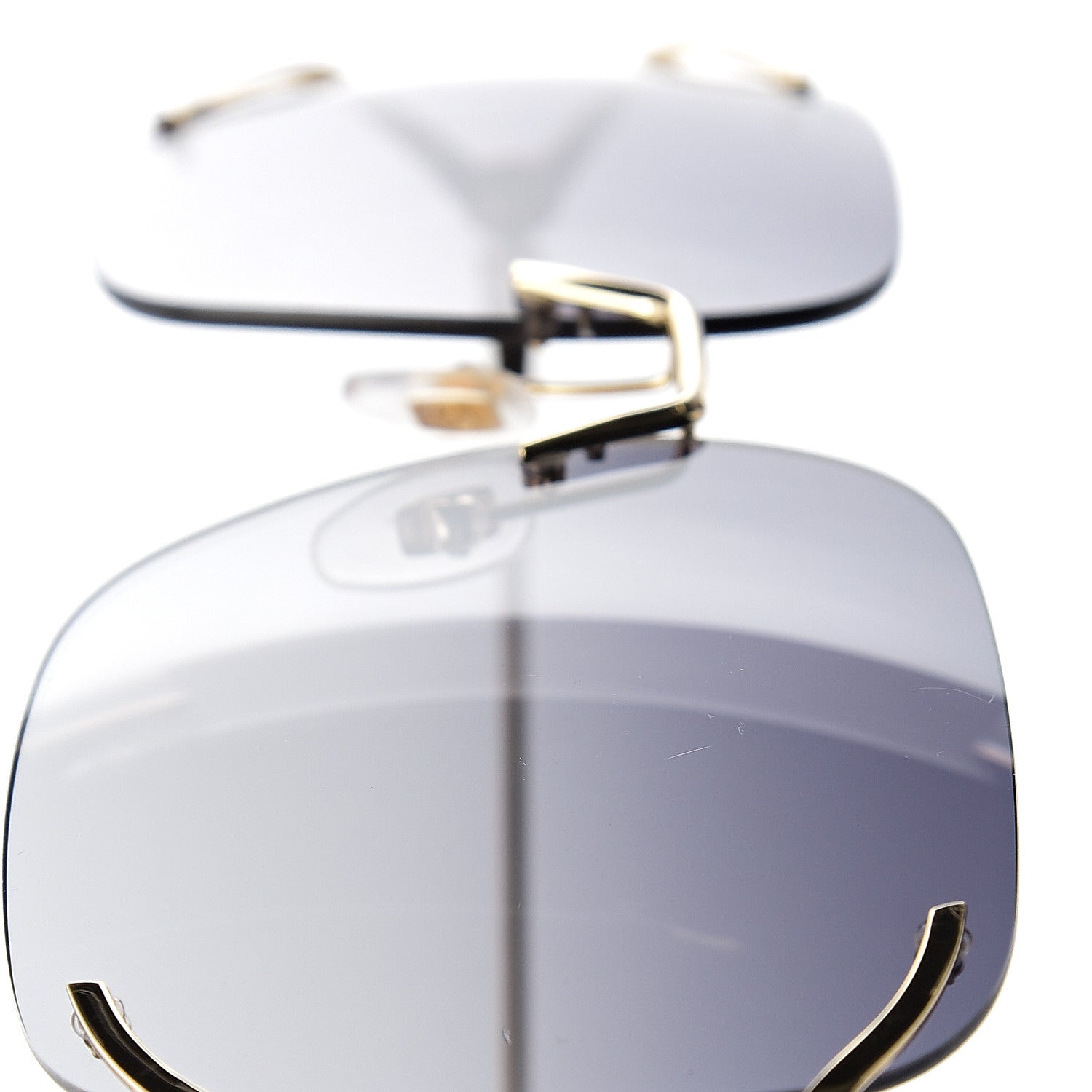 Gucci Oversized Sunglasses GG0646S Gold Black 9 of 11