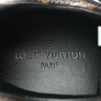 Louis Vuitton Suede Monogram Run Away Sneakers 35 Black 6 of 8