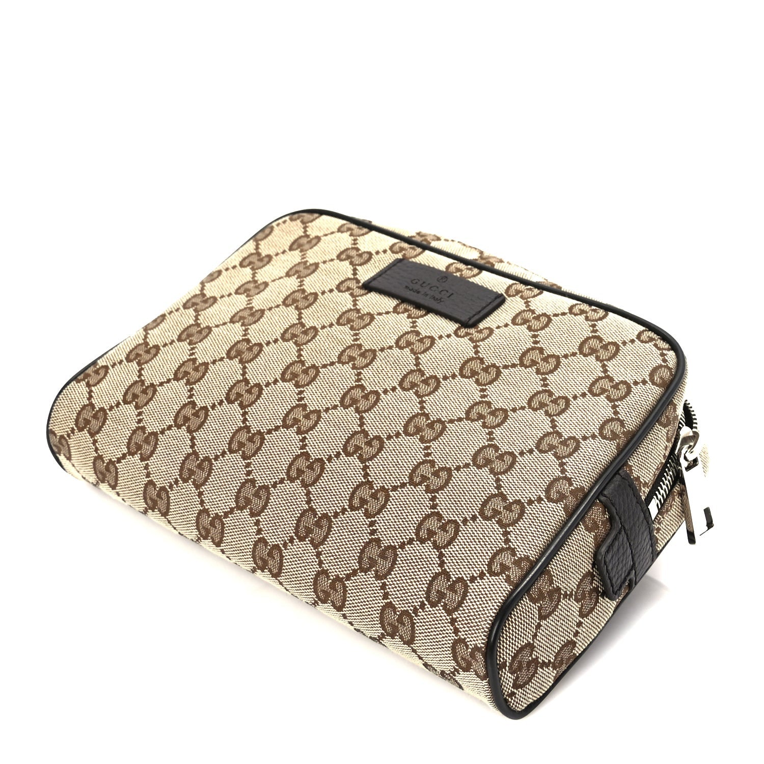 Gucci Monogram Dollar Calfskin Belt Bag Beige Ebony Testa di Moro Marrone Scuro 9 of 9