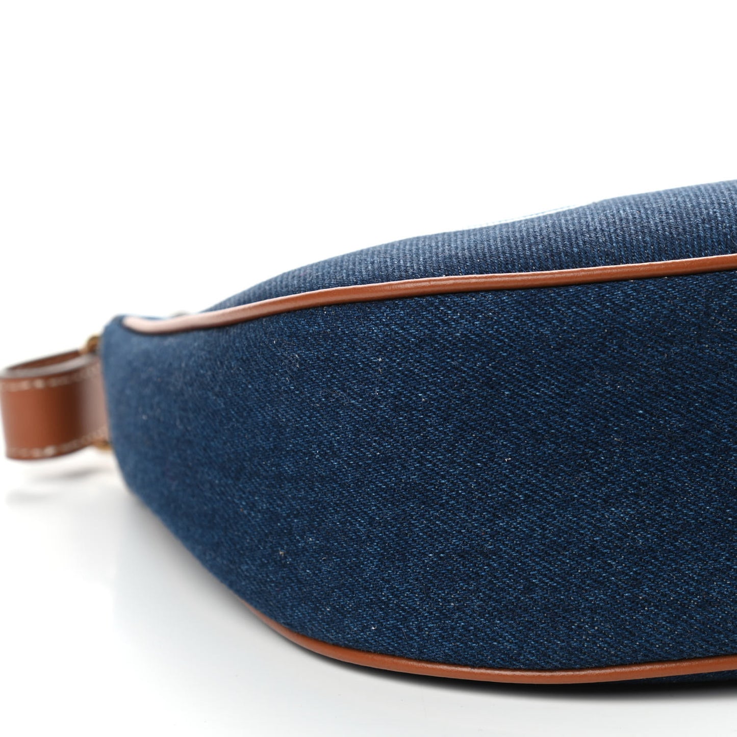 Denim Ava Shoulder Bag Navy Tan