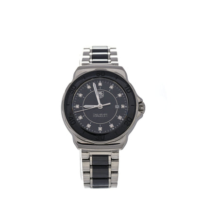 Tag Heuer Stainless Steel Ceramic Diamond 31mm Formula 1 Lady Quartz Watch Black WAH1314 Black 2 of 5