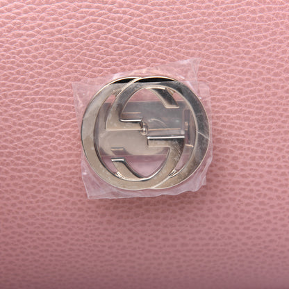 Gucci Dollar Calfskin Interlocking G Top Handle Shoulder Bag Soft Pink 12 of 16