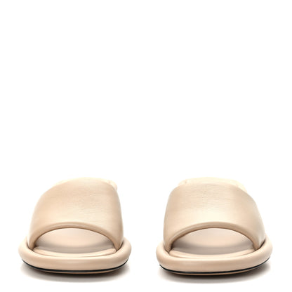 Fendi Nappa Baguette 60mm Slide Sandals 38 Buff 2 of 7