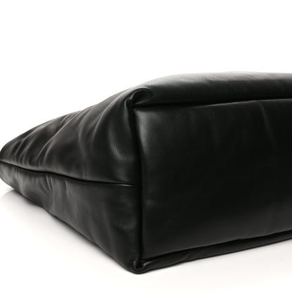 Saint Laurent Lambskin Wide Puffer Tote Black Black 7 of 8