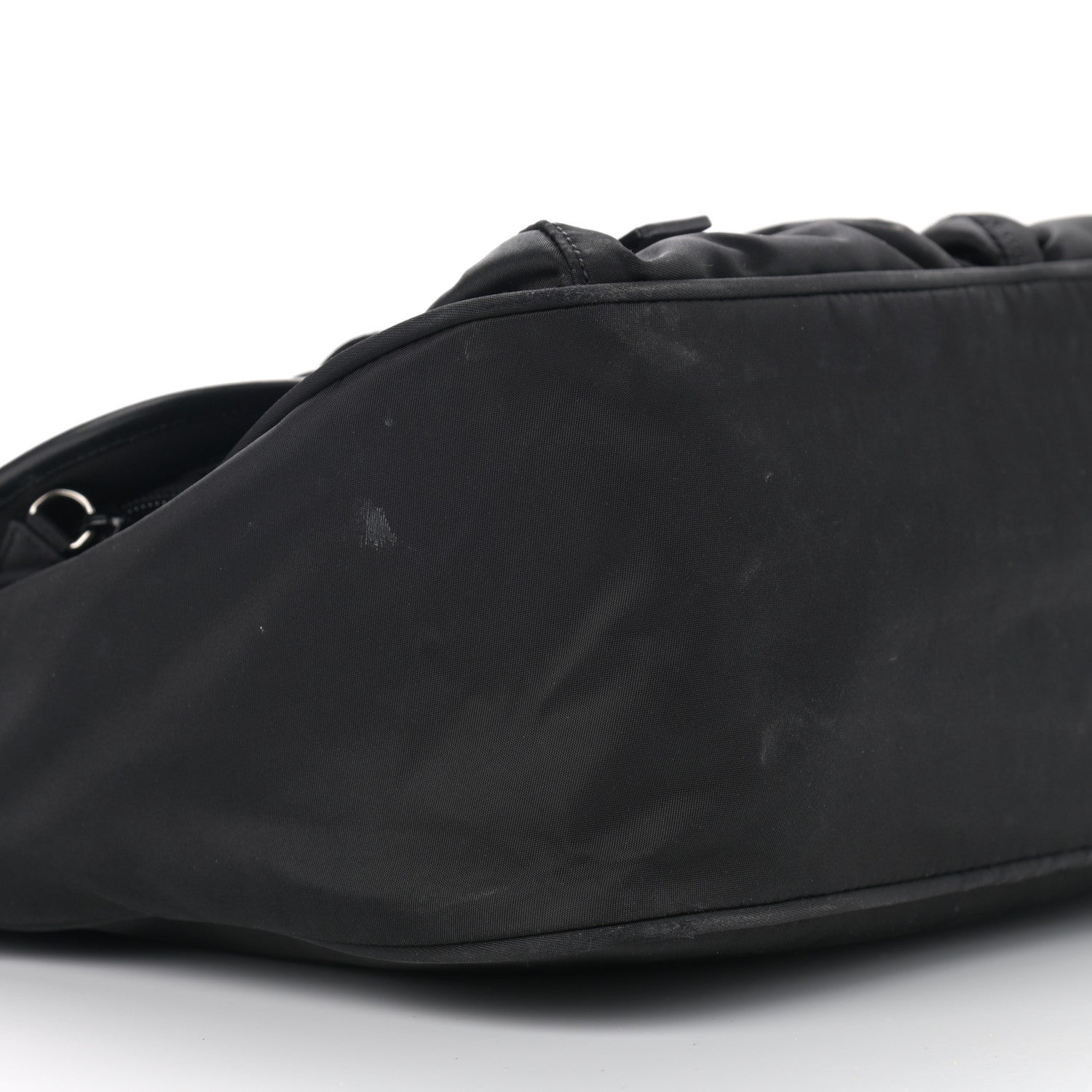 Prada Tessuto Nylon Saffiano Messenger Bag Black 9 of 14