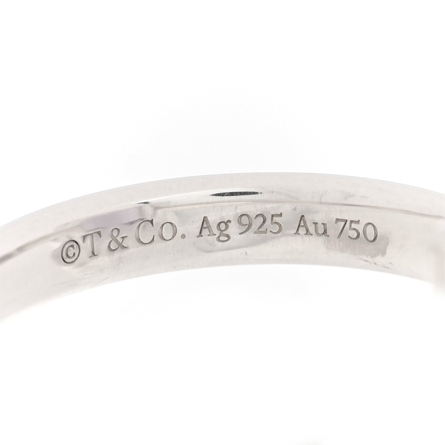 Sterling Silver 18K Rose Gold Amethyst Return to Tiffany Love Bugs Butterfly Ring 54 7