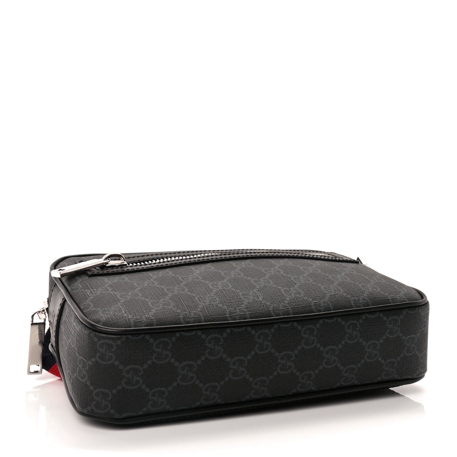 Gucci Soft GG Supreme Monogram Web Belt Bag Black Grey 3 of 8