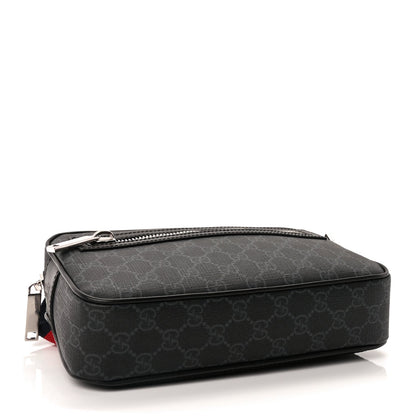 Gucci Soft GG Supreme Monogram Web Belt Bag Black Grey 3 of 8