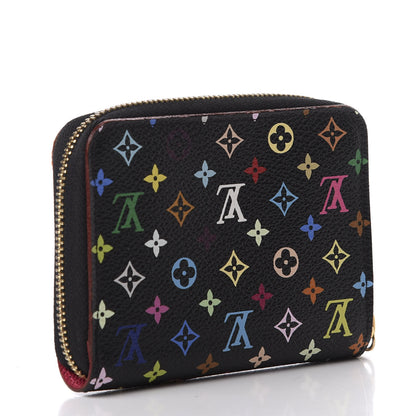 Louis Vuitton Monogram Multicolor Zippy Coin Purse Black Grenade 3 of 9