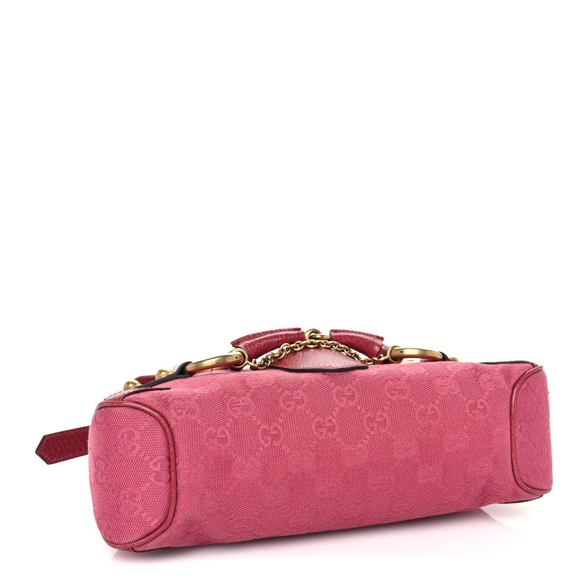 Monogram Horsebit Chain Flap Bag Fuchsia