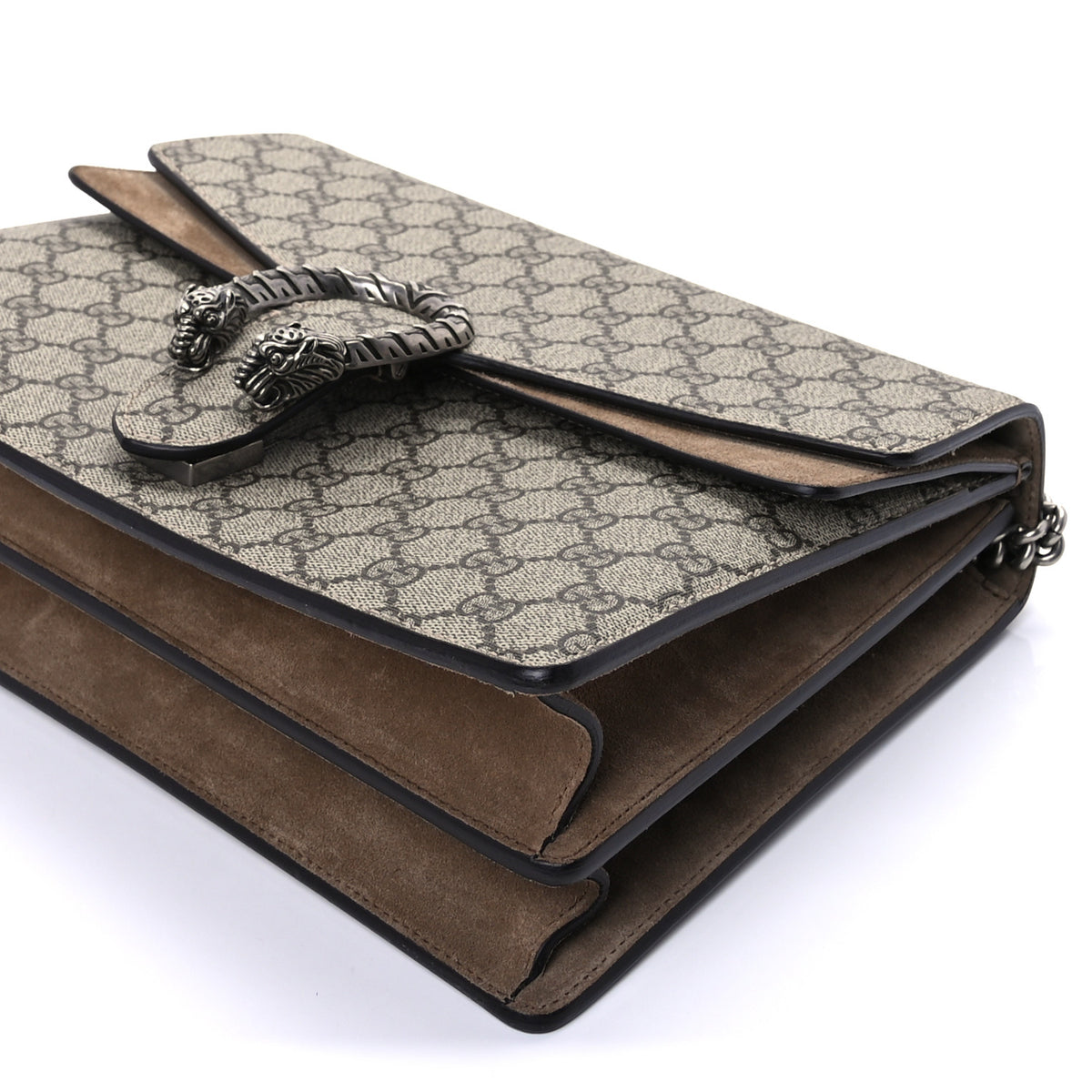 GG Supreme Monogram Medium Dionysus Shoulder Bag Taupe