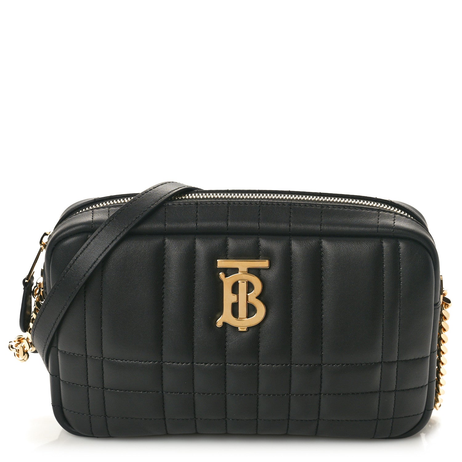 Burberry Calfskin Quilted Small Lola Camera Bag Black 1 of 9
